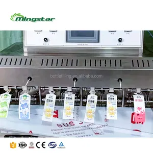 Çin tedarikçisi özelleştirilmiş ısı sızdırmazlık plastik yoğurt ambalaj kılıfı poşet ambalaj doldurma kapaklama makinesi