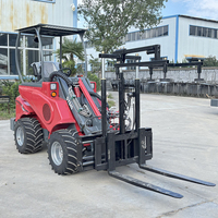 Machinerie de terrassement, mini-chargeuse sur pneus Taian DY840, 4 roues motrices, chargeuse sur pneus télescopique