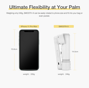 <span class=keywords><strong>ZHIYUN</strong></span> <span class=keywords><strong>SMOOTH</strong></span> <span class=keywords><strong>X</strong></span> Stabilisateur de selfie, support de téléphone portable, stabilisateur de cardan, trépied pour téléphone portable, téléphone mobile, tendance - Product Image 4