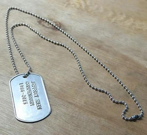 Etiquetas de perro en blanco de acero inoxidable personalizadas, etiqueta de estampado de Metal para manualidades decorativas DIY, grabado láser plateado - Product Image 4