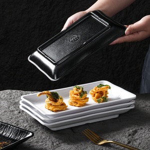 <span class=keywords><strong>Vajilla</strong></span> de <span class=keywords><strong>Melamina</strong></span>, Plato Rectangular Comercial para Presentación de Sushi, Brochetas de Barbacoa, Platos para Aperitivos, <span class=keywords><strong>Vajilla</strong></span> de <span class=keywords><strong>Melamina</strong></span> para Restaurante - Product Image 3