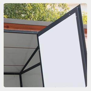 מחסן גינה נייד קל להרכבה, בית אחסון חיצוני לחצר, מכולת אחסון מתאימה לחדר כלי גינה - Product Image 4