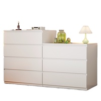 Commode de rangement en métal à tiroirs multiples, armoire de rangement en acier pour chambre à coucher et organisation domestique