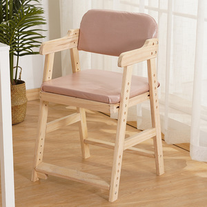 <span class=keywords><strong>Silla</strong></span> alta de <span class=keywords><strong>madera</strong></span> <span class=keywords><strong>Silla</strong></span> de estudio ajustable para niños <span class=keywords><strong>Silla</strong></span> de comedor para niños pequeños - Product Image 6
