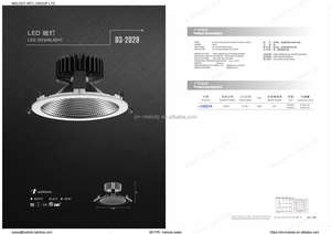 Luz descendente LED de 50w y 35w, foco empotrado, Agujero cortado, 170mm, 190mm, 200mm, 210mm, 230mm, <span class=keywords><strong>240mm</strong></span>, 0-10V, DALI triac, regulable, nuevo diseño - Product Image 6