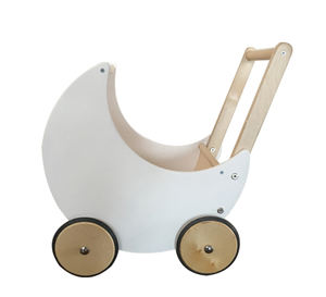 लकड़ी गुड़िया बच्चों की गाड़ी, लकड़ी के बच्चे वॉकर, सीखने वॉकर - Product Image 2