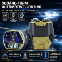 Projecteur Bi-LED étanche IP67 200W 82000Lm 12V 6 lasers 3 pouces pour phare de voiture, moto, VTT, UTV