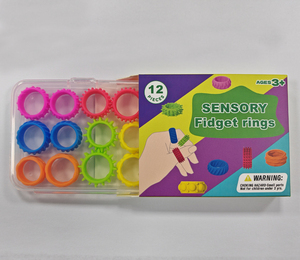 New Arrival Customized Colorful Eco-Friendly Fashionable Silicone Finger <b>Spinner</b> <b>Rings</b> Adjustable Spinning Anxiety Relief SC - Product Image 6