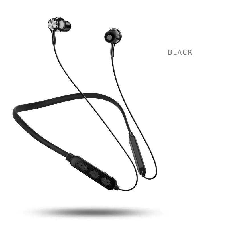 Wholesale Earphones Wired Headphone Magnetic Stereo Bass Headset With Microphone Sports running neckband headset For apple