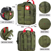 Trousse de premiers secours d'urgence pour la survie en plein air avec tissu Oxford pour le camping et la randonnée
