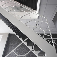 Escalier en fer à double poutre pour grenier intérieur, escaliers en acier et bois creux ou massif, sur mesure, fabrication et installation intégrées
