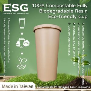Vaso Compostable Sin Plástico, Envase de Bebidas Totalmente Biodegradable, OEM ODM - Product Image 2
