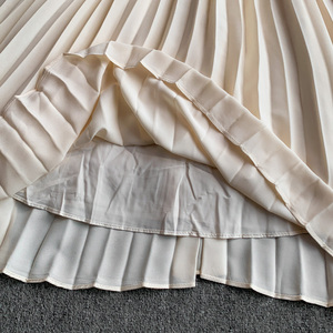 Abito con risvolto in pizzo stile principessa francese abito da donna autunno lusso in metallo con cintura a pieghe per uno stile elegante - Product Image 6