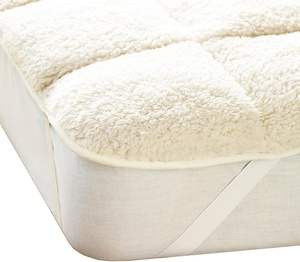 Ours en peluche de luxe Sherpa polaire super doux, chaud et douillet sur <span class=keywords><strong>matelas</strong></span> rehausseur de dessus réversible et microfibre fraîche - Product Image 1