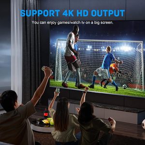 Kinhank คอนโซลเกม X4บวกกับ60000 +, คอนโซลเกมคอนโซลซุปเปอร์คอนโซลพร้อมชิป S905X4ระบบ4.6แอนดรอยด์ทีวี4K ปลั๊กแบบยุโรป - Product Image 3