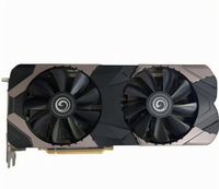 Pour GALAXY GeForce RTX 2070 Super 8G utilisé carte graphique de bureau de jeu PCI Express GDDR6 Interface mémoire ventilateur 256 bits pour le bureau