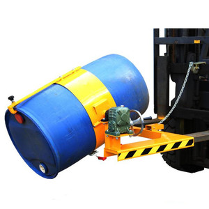 Herramienta de descarga y volteo de bidones industriales, elevador de bidones montado en montacargas eléctrico de 585 mm de diámetro para acero y plástico - Product Image 2