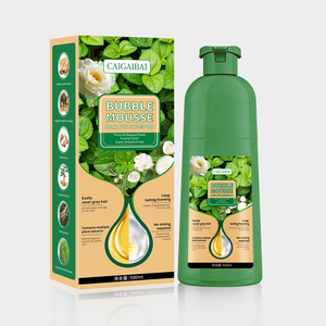 Shampoo Colorante Naturale alle Erbe, <span class=keywords><strong>Colore</strong></span> Nero Permanente per Copertura <span class=keywords><strong>Capelli</strong></span> Grigi, <span class=keywords><strong>Senza</strong></span> <span class=keywords><strong>Ammoniaca</strong></span>, Essenza Vegetale, Colorazione Rapida - Product Image 1