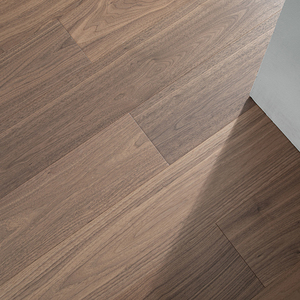 Plancher en bois d'ingénierie multicouche ISO9001, en noyer noir de qualité AB, non toxique, à clipser, largeur 15 mm, pour immeuble de bureaux - Product Image 1