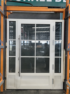 Nero colore termico porte in alluminio vetro incernierato anteriore Tre o Quattro Porte esterno Patio - Product Image 6