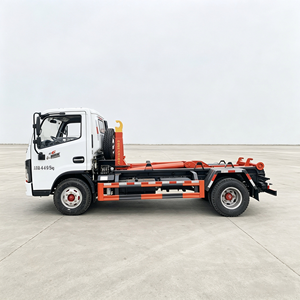 รถบรรทุกติดเครนยกขยะ Dongfeng แบบ Roll Off Skip Loader ระบบไฮดรอลิก สำหรับขนส่งภาชนะบรรจุขยะ 5-8 ลูกบาศก์เมตร สำหรับการเก็บขยะในเขตเทศบาล - Product Image 2