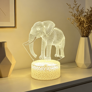 Hot Sale Warm <b>Light</b> Bedroom 3D Night <b>Light</b> 3D Cartoon Kids USB Bedside Lamp Table Lamp Christmas Gifts - Product Image 3