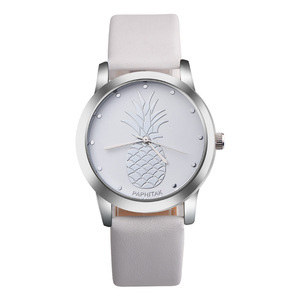 Antico orologio al quarzo analogico modello di ananas nuovo <span class=keywords><strong>cinturino</strong></span> <span class=keywords><strong>in</strong></span> <span class=keywords><strong>pelle</strong></span> alla moda per gli studenti semplice regalo di compleanno per le ragazze - Product Image 6