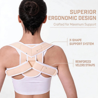 Attelle de correction de posture pour épaule en tissu souple et respirant, réglable en forme de 8, pour hommes et femmes, pour la fixation des fractures de la clavicule