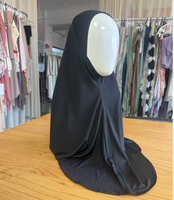 Hijab sport instantané prêt-à-porter, respirant, doux, extensible, en jersey mesh intérieur, style ninja Najwa, pour femmes.
