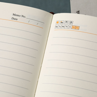 Bloc-notes épais à boucle magnétique Fabricant de bloc-notes papier autocollant pour téléphone Carnet de notes cadeau pour bureau 18K Cuir imprimé