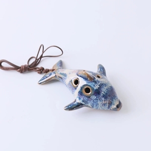 Ocarina de Cerámica en Forma de Delfín, Mini, 6 Orificios, Alto C, para Principiantes - Product Image 6