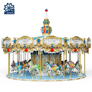 Jeu de conception 3D gratuit Fête foraine Équipement de parc d'attractions Carrousel à cheval Manèges pour enfants et adultes - Product Image 1