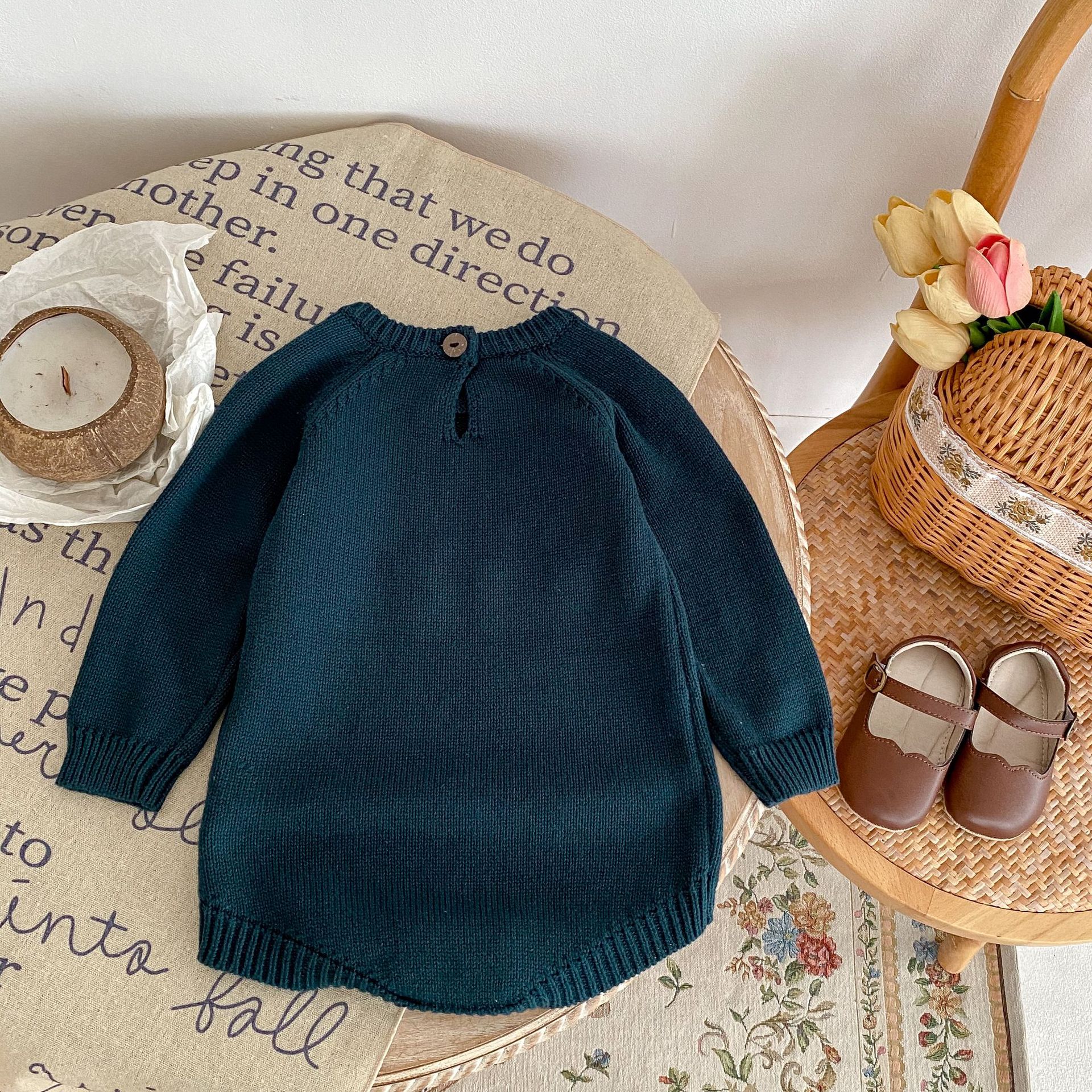 baby grow logo embroidered