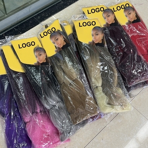 Extensiones de Cabello Sintético Jumbo Premium <span class=keywords><strong>Hiper</strong></span> X Twist para Mujeres Negras, Trenzas Jumbo, 6 Paquetes en un Solo Paquete, Trenza Ombre - Product Image 2