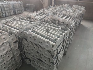 Q235 thép mạ kẽm điều chỉnh Jack cơ sở vít Jack cơ sở phụ kiện Coupler giàn giáo Prop thang xây dựng xây dựng - Product Image 2