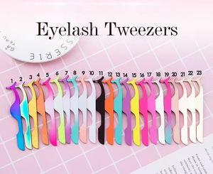 Professional Stainless Steel Eyelash Tweezers Anti Static Strong Hold False Lash Extension <b>Tool</b> - Product Image 6