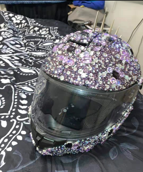 Шлем горный хрусталь мотоциклетные шлемы шикарный Кристалл Алмаз велосипед