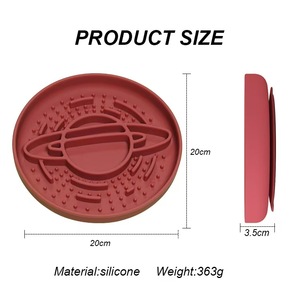 New Design Saturn Pattern Silicone Slow <b>Feeder</b> Dog Bowl Eco-Friendly Stylish Wet Food Feed Lick Plate for <b>Cats</b> and Dogs - Product Image 4