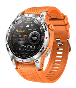 สมาร์ทวอทช์กลางแจ้ง 2026 IP68 เครื่องติดตามการออกกำลังกาย รองรับการโทรผ่านบลูทูธ พร้อมผู้ช่วยเสียง วัดอัตราการเต้นของหัวใจ GPS สมาร์ทวอทช์สำหรับผู้ชาย - Product Image 1