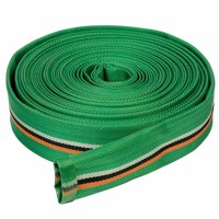 Tuyau d'incendie tressé en toile blanche avec raccord en laiton pour pompe à incendie et hydrant – Fournitures pour pompiers