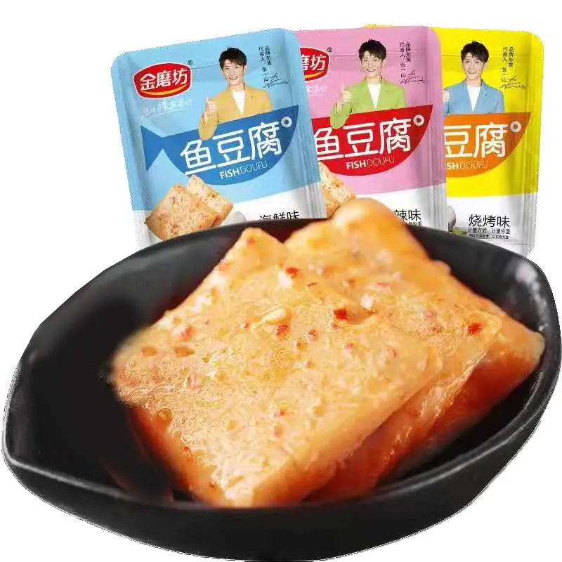 JinMoFang Doufu de Tofu, Rolo de Carne Vegetariana, Comida Instantânea, Peixe, Konjac, 50 Peças