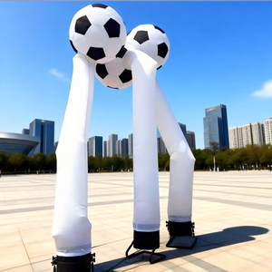 Reuze opblaasbare nylon lucht-dansrobot voetbalboog met cartoon-wapperend ontwerp voor feestpromotie en buitenactiviteiten - Product Image 1