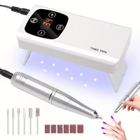Meilleure vente : Ponceuse à ongles professionnelle rechargeable 45000 tr/min, portable USB, pour gel et vernis, avec kit d'accessoires pour ongles, Nouveau OEM