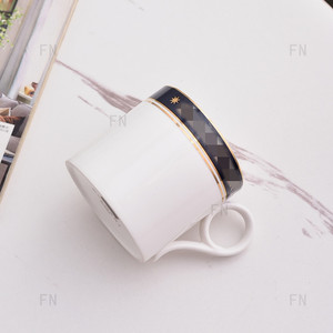 Creative <b>Large</b> Capacity 250ml Ceramic Country-Style <b>Mug</b> for Men and Women for Tea Coffee for Students Couples Great Gift - Product Image 3