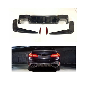 Pare-chocs en fibre de carbone véritable pour G30 F90 M5, style 3D, nouvelle version améliorée avec clips - Product Image 1