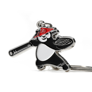 Tiểu Thuyết và đáng yêu Kung Fu Panda Kẽm hợp kim mềm men phim hoạt hình Keychain - Product Image 1
