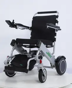 JBH Fauteuil roulant électrique léger handicapé Fauteuil roulant électrique en aluminium