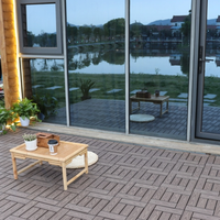 Carreaux de terrasse à emboîtement WPC Jardin Patio Balcon Composite Sol 30x30cm