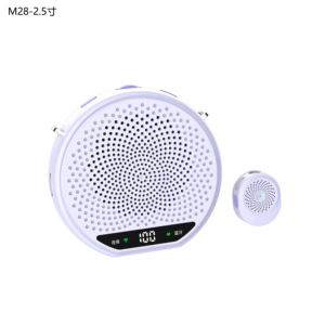 ワイヤレスプラスチックラベリアマイクM28 教師用 ホイッスルなし ポータブルデュアルマイク音声アンプ 製造地：[原産地] - Product Image 2