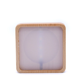 Lampe de table carrée en bois, lampe de table LED créative, lampes LED <span class=keywords><strong>3D</strong></span> en bois, lampes de nuit carrées LED, éclairage domestique, décoration de chambre - Product Image 5